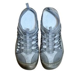 JBU by Jambu Womens Slate Blue Grey Water Ready Bungee Slip On Sneakers Size 8.5